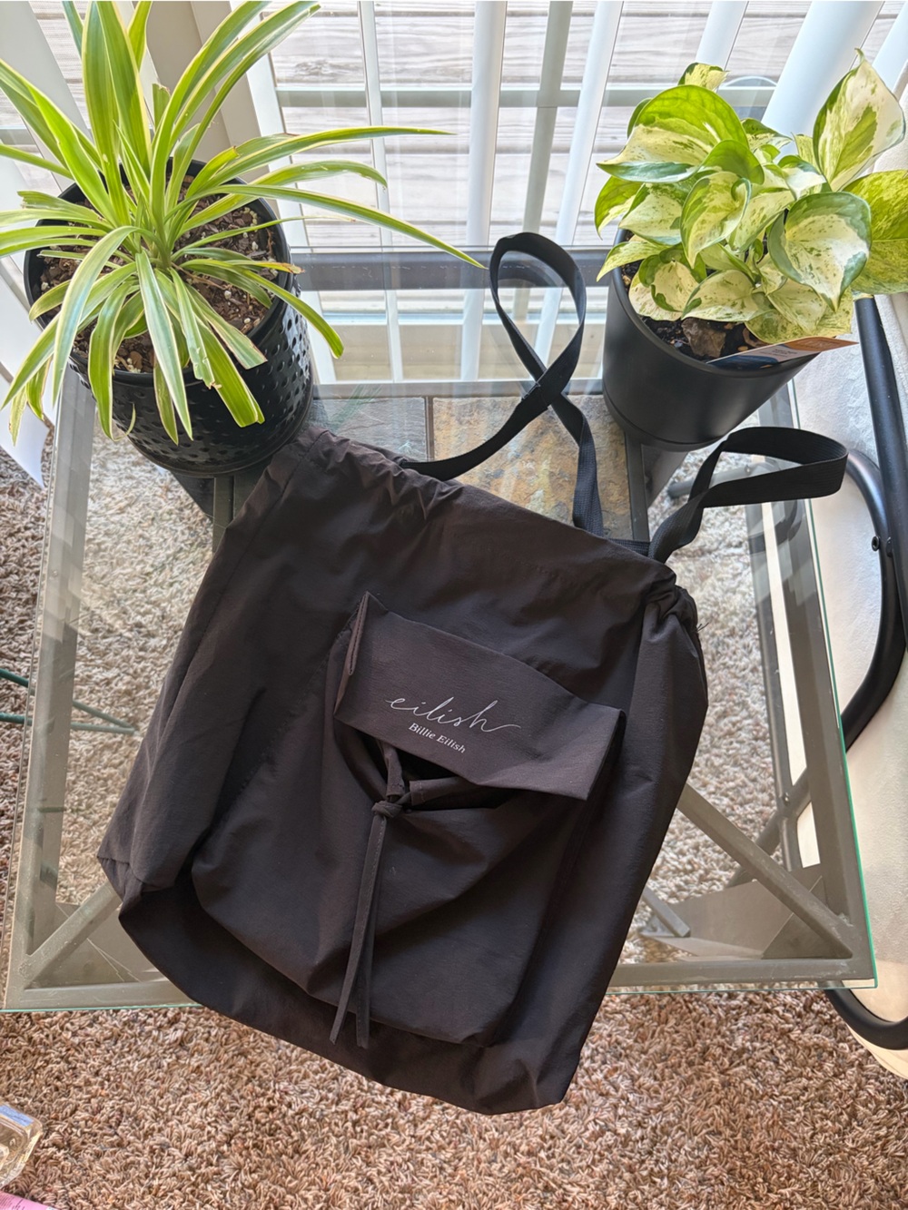 Billie Eilish drawstring bag/ purse/ tote